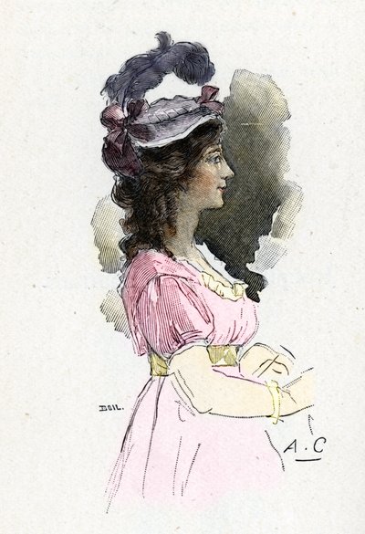 Portrait de Joséphine de Beauharnais (1763-1814). Dessin d
