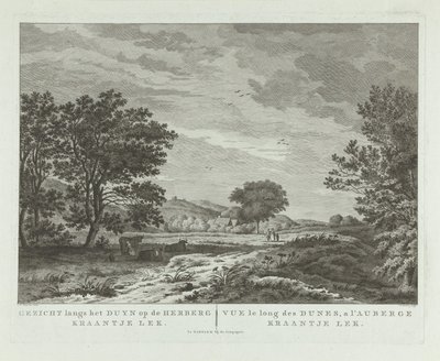 Paysage de dunes avec une famille marchant - Antoine Cardon