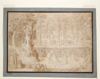 Catherine de Médicis recevant les ambassadeurs polonais dans les jardins des Tuileries - Antoine Caron