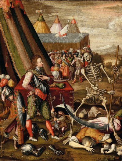Le Dialogue du Prince avec la Mort. Allégorie des horreurs de la guerre - Antoine Caron