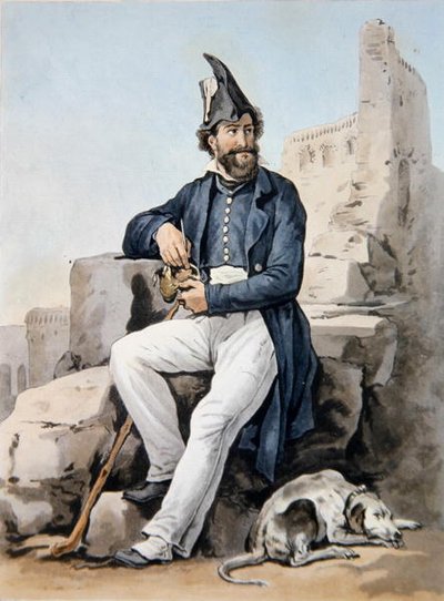 Un soldat barbu - Antoine Charles Horace Vernet