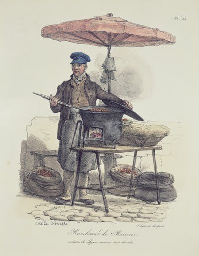 Vendeur de châtaignes - Antoine Charles Horace Vernet
