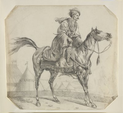 Un Mamelouk montant son cheval - Antoine Charles Horace Vernet