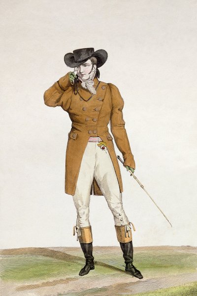 Un dandy vêtu d