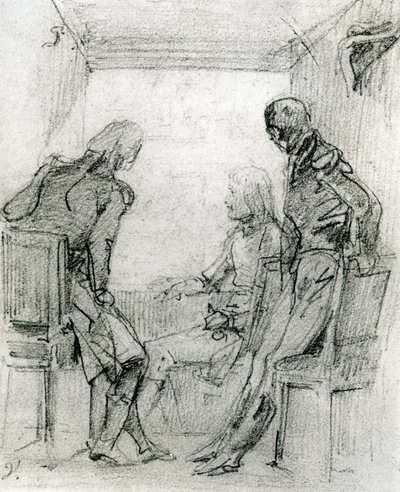 Le général Bonaparte regardant une pièce à la Comédie-Française à Paris, fin du 18e siècle - Antoine Charles Horace Vernet