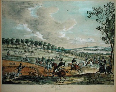 Chasse au cerf à Verrières, 29 avril 1819 - Antoine Charles Horace Vernet