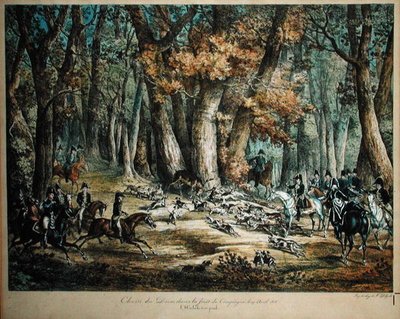 Chasse au cerf dans la forêt de Compiègne, 27 avril 1818 - Antoine Charles Horace Vernet