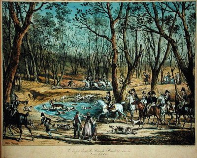 Chasse dans les bois à Meudon, 29 mars 1819 - Antoine Charles Horace Vernet