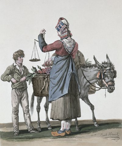 Le vendeur de cerises - Antoine Charles Horace Vernet