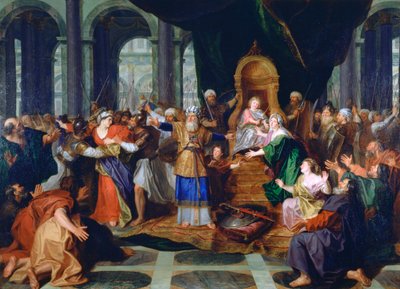 Athalie expulsée du temple, peint avant 1697 - Antoine Coypel