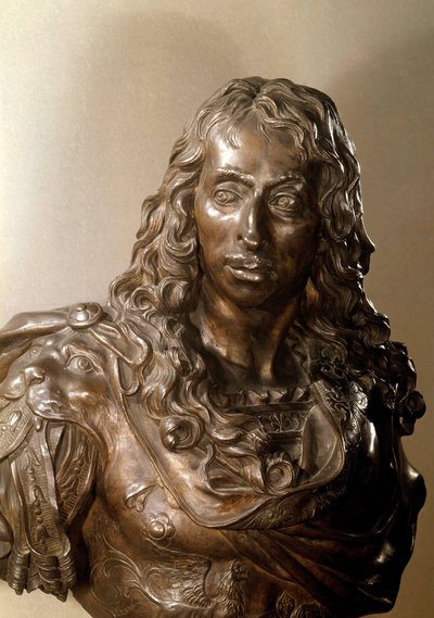 Buste en bronze de Louis II de Bourbon, Prince de Condé dit le Grand Condé - Antoine Coysevox