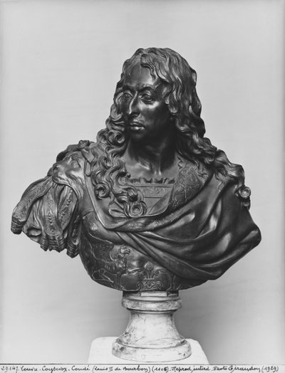 Buste de Louis II Prince de Bourbon, connu sous le nom de Le Grand Condé - Antoine Coysevox