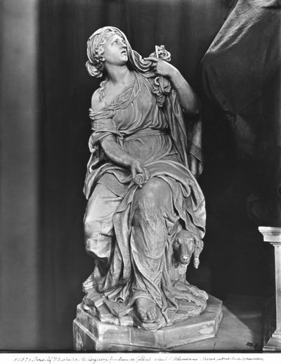 Tombe de Jean-Baptiste Colbert de Torcy 1619-83, détail de la Fidélité, c.1685-1687 (détail) - Antoine Coysevox