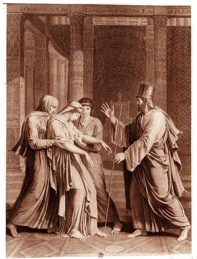 Esther devant Assuérus, illustration de 