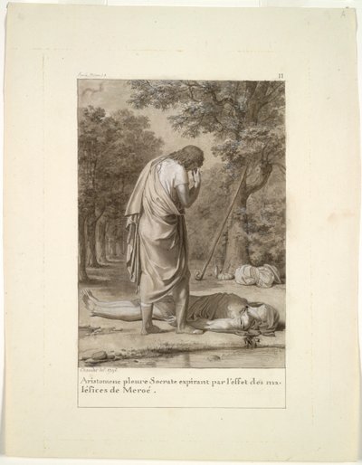 Aristomène pleurant la mort de Socrate par l