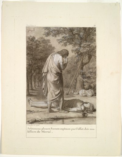 Aristomène pleurant la mort de Socrate par l