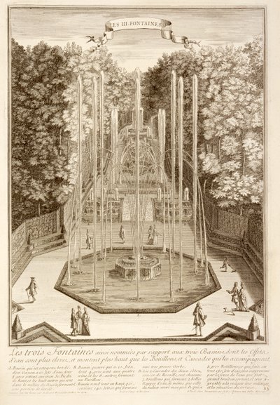 Les Trois Fontaines, Versailles, 1714 - Antoine Herriset