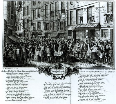 Rue Quinquempoix en 1720 - Antoine Humblot