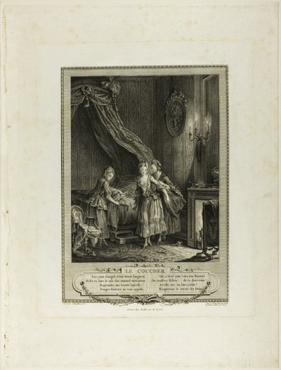 Going to Bed, from Monument du Costume Physique et Moral de la fin du Dix-huitième siècle - Antoine Jean Duclos