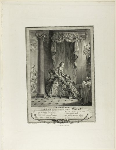 The Event at the Ball, from Monument du Costume Physique et Moral de la fin du Dix-huitième siècle - Antoine Jean Duclos