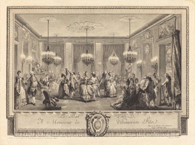 Le bal paré - Antoine Jean Duclos after Augustin de Saint Aubin
