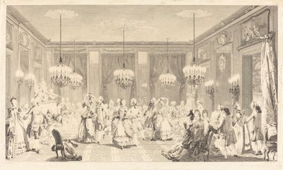 Le bal paré - Antoine Jean Duclos after Augustin de Saint Aubin