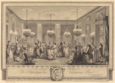 Le bal paré - Antoine Jean Duclos after Augustin de Saint Aubin