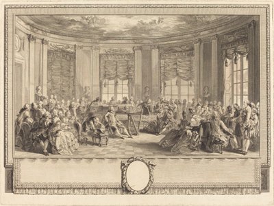 Le concert - Antoine Jean Duclos after Augustin de Saint Aubin