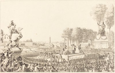 Journée du 16 octobre 1793, la mort de Marie-Antoinette - Antoine Jean Duclos after Charles Monnet