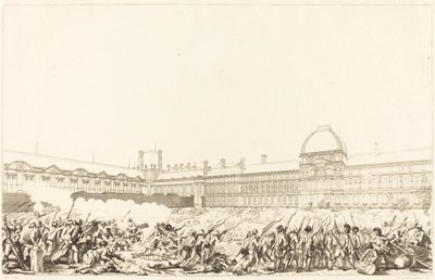 La Journée du 10 août 1792 - Antoine Jean Duclos after Charles Monnet