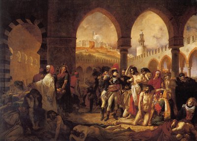 Bonaparte visitant la maison de peste à Jaffa - Antoine Jean Gros