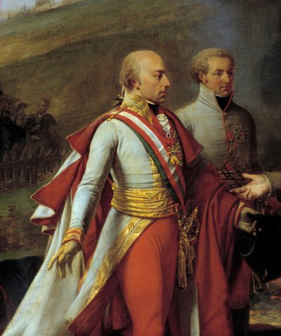 Entrevue de Napoléon Ier et François II à Sarutschitz en Moravie après la bataille d