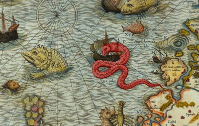 Détail de la Carte marine par Olaus Magnus (1490-1557) - Antoine Lafrery