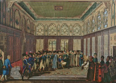 Le général Aubert du Bayet reçu par le grand vizir ottoman à Constantinople en 1796 - Antoine Laurent Castellan