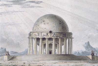 Design pour une maison pour un cosmopolite, 1783 (détail) - Antoine Laurent Thomas Vaudoyer