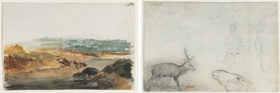 Paysage (recto); Études d