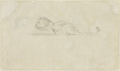 Lionne assise - Antoine Louis Barye