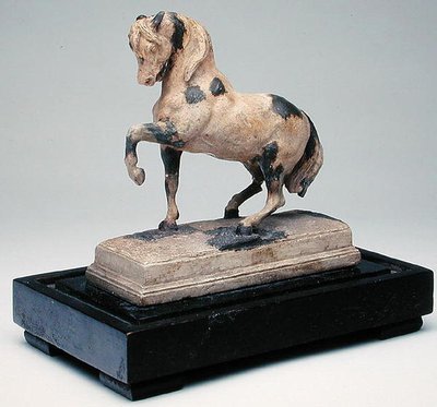 Le Cheval Turc, c.1876 (plâtre avec cire dans bois ébénisé) - Antoine Louis Barye