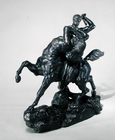 Thésée combattant le centaure Bienor (vue de face) - Antoine Louis Barye