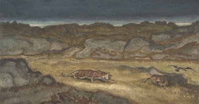 Tigre traquant une proie - Antoine Louis Barye