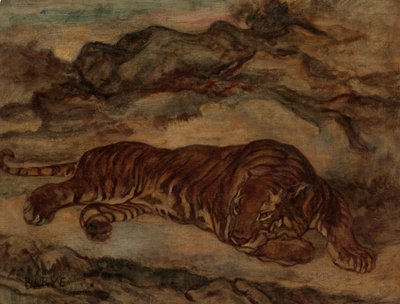 Tigre au repos - Antoine Louis Barye