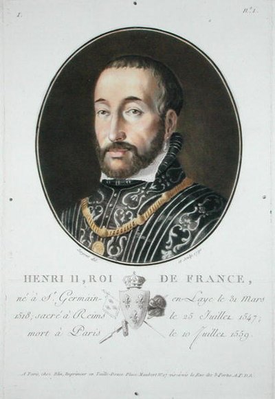 Henri II (1519-59) Roi de France - Antoine Louis Francois Sergent Marceau