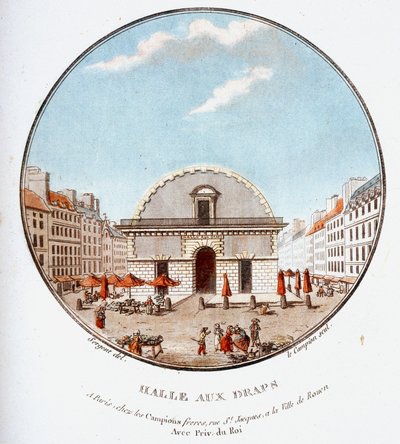 Dans les vues pittoresques des principaux bâtiments de Paris par Sergeant - Antoine Louis Francois Sergent Marceau