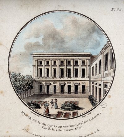 Maison de M. de Colange, vue du jardin (rue Ville-l