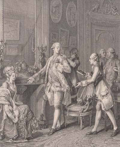 La Grande Toilette La Patronne, de Le Monument du Costume, 1777 - Antoine Louis Romanet