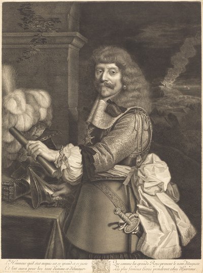 Henri de Lorraine - Antoine Masson after Nicolas Mignard