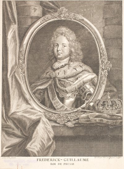 Frédéric-Guillaume Ier, roi de Prusse et en tant que Frédéric-Guillaume II, électeur et margrave de Brandebourg - Antoine Pesne