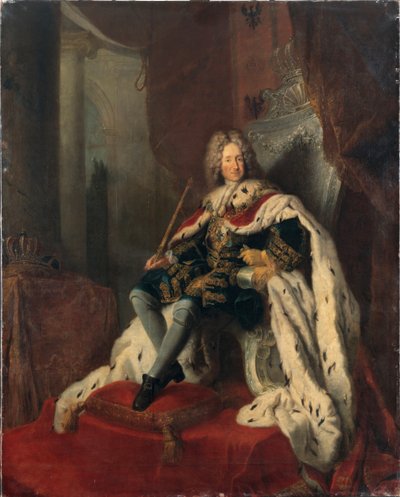 Roi Frédéric Ier sur le trône d