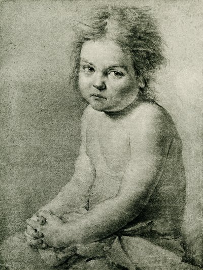 Étude de nature pour une fille nue et assise - Antoine Pesne