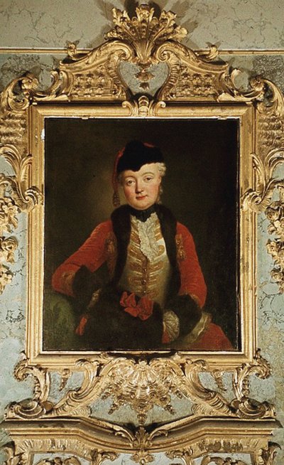 Portrait de Wilhelmine Dorothee von der Marwitz 1718-1787, vers 1739 - Antoine Pesne
